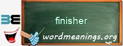 WordMeaning blackboard for finisher